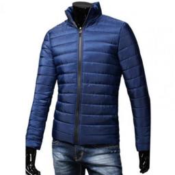 Lightweight  Popular Solid Color Men Puffer Jacket 5 Colors Casual Jacket Thickened   Outerwear