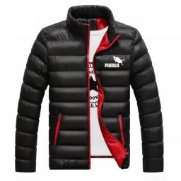 2022 New Men's Parka Autumn And Winter Zipper Jacket Windproof Warm Open Collar Down Jacket Casual Down Jacket Street Sportswear