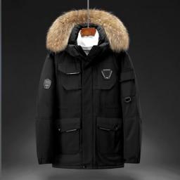 New Arrival Men's High Quality Hooded Winter Thick Coat Male Fashion  Jacket Thick Warm Male Outerwear Feather Overcoat