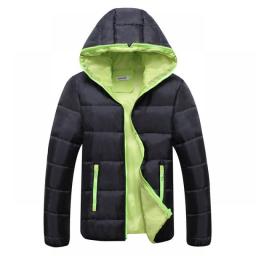 2022 New Autumn And Winter Men's Hooded Casual Two-color Padded Jacket Plus Size Jacket Men's Padded Jacket