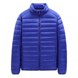 Ultra-thin Lightweight Waterproof Overcoat Men's Winter Light Duck Down Jackets Fashion Solid Puffer Short Coat Male Comfortable