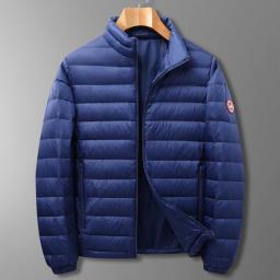 4XL 5XL 6XL 7XL Lightweight Down Jacket 2022 Winter Brand Clothing Fashion Armband Men's Casual Big Size Loose Warm Down Jacket