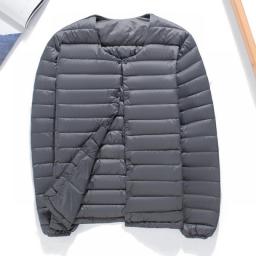 NewBang Matt Fabric Ultra Light Down Jacket Men V-neck Men's Down Jacket Slim Windproof Portable Lightweight Coat Warm Liner