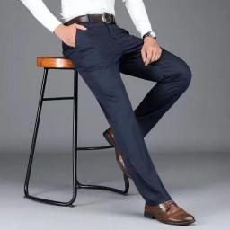 British Style Men High Quality Casual Dress Pant Men Design Slim Trousers Formal Office Social Wedding Party Dress Suit Pant S10