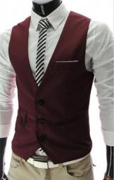 New Arrival Dress Vests For Men Vest Slim Fit Mens Suit Vest Male Waistcoat Gilet Homme Casual Sleeveless Formal Business Jacket