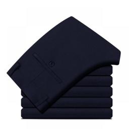 Men's Dress Pants Trousers Pocket Plain Comfort Breathable Full Length Wedding Office Business Chic & Modern Formal Black Gray