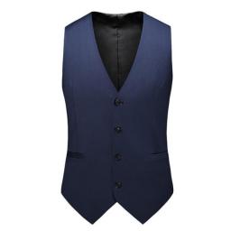 2022 Men's Business Casual Suit Vest New Brand Clothing Gentleman Banquet Wedding Vest Black Royal Blue Navy Blue Gray 5XL 6XL