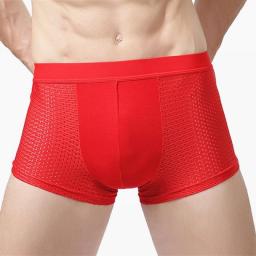 5XL Plus Size Men's Panties Male Underpants Man Pack Shorts Boxers Underwear Slip  Bamboo Hole Breathable Modal Sexy Mens Boxer