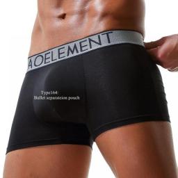 Sexy Men Underwear Modal Boxer Shorts Breathable Panties Man Bullet Separation Pouch Underpants Male Trunks Cueca Calzoncillo