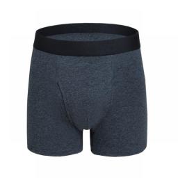Men Trunks Cotton Comfort Crotch Open Elastic Big Penis Bag Boxer Briefs Solid Trunks Mens Underwear Underpants Arrow Panties