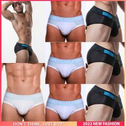 8Pcs Breathable Jockstrap Underwear Man Brief Fashion Cotton Slip Gay Sexy Men's Panties Briefs Men Underpants Tanga U Pouch