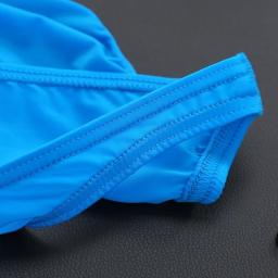 Hot Men's Sexy Ice Silk Skinny Briefs Comfy Breathable Low-Waist Underwear Men Ice Silk Breathable Low-waist Underwear
