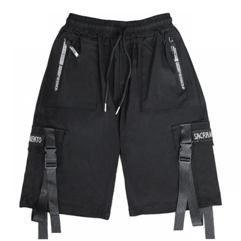Summer Shorts Men Harajuku Streetwear Casual Man's Cargo Shorts Fashion Techwear Japanese Korea Hip Hop y2k Punk Male Clothing