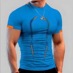 2022 Men's Summer Casual Comfortable Tight-Fitting T-Shirt Sports Gym Sportswear Quick-Drying Breathable Shirt XXS-6XL