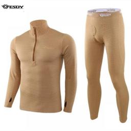 2023 New Winter Top Quality New Thermal Underwear Sets Men Compression Fleece Sweat Quick Drying Thermo Underwear Male Clothing