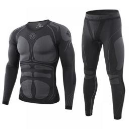 Tight Seamless Tactical Thermal Underwear Men Outdoor Sports Function Breathable Training Cycling Winter Underwear Long Johns