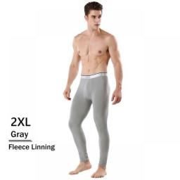 Men's Thermal Underwear Pants Winter Thick Fleece Lined Long Johns Warm Leggings Base Layer Bottoms