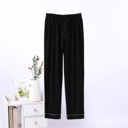 Lightweight Men's Bamboo Fiber Viscose Bottom Ultra-Soft Jersey Knit Pajama Pants Lounge Trousers Nightwear Men Sleeping Wear