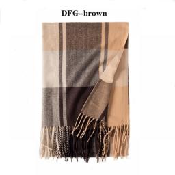 Fashion Scarf Man Winter Warm Soft Skin Friendly Long Muffler With Tassel Cashmere Wraps Windproof In Cold Day Unisex Pashmina