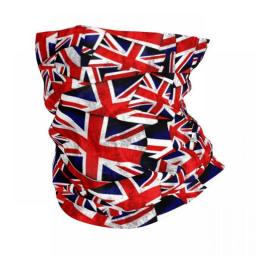 British England UK Flag Bandana Neck Cover Print Red Print Vintage Balaclavas Wrap Scarf Headwear Running Unisex Adult Washable