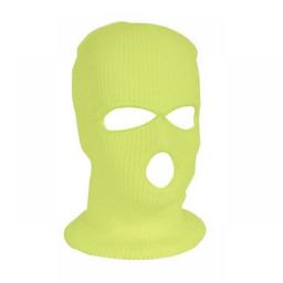 Full Face Cover Ski Mask Hat 3 Holes Balaclava Army Tactical CS Windproof Knit Beanies Bonnet Winter Warm Unisex Caps