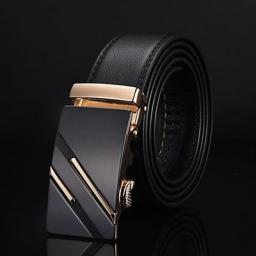 [DWTS]Men Belt Male Genuine Leather Belt Men Strap Belts For Men Automatic Buckle Black Men's Belts Cummerbunds Cinturon Hombre