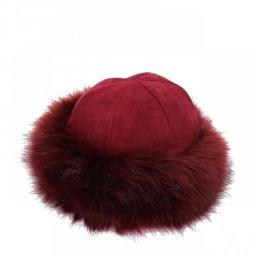 Warm Thick Cap Women Hat Beanie Mongolian Men Winter Faux Fur Suede Fluffy Snow Cap