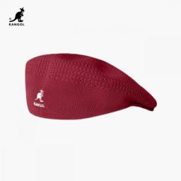 Original KANGOL Tropic 504 Ventair Beret Cap Men Women Red Hat Fashion Ladies Solid Color Casual Hats Autumn And Red Berets