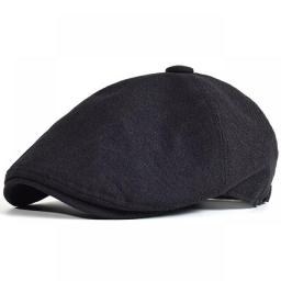 Men's Summer Berets Outdoor Breathable Newsboy Cap Spring Flat Hats Solid Duckbill Hats Vintage Gatsby Beret Hat Women