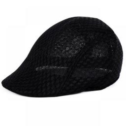 2021New Fashion Unisex Men Women Sun Mesh Beret Cap Newsboy Golf Flat Peaked Sport Hat