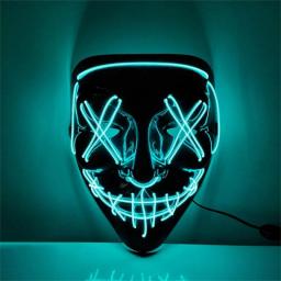 Cosplay Mask Halloween LED Mask Scary Glow Masks Party Masque Cosmask Festival Funny Cosplay Costume Masque Supplies