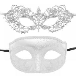 Masquerade Masks For Couple Venetian Woman Lace Men PP Cosplay Costume Carnival Prom Party Personality Headdress Masks