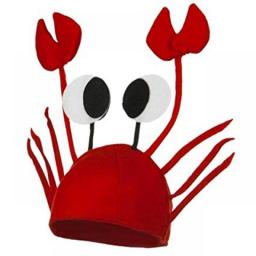 Red Lobster Crab Sea Animal Hat Funny Christmas Gift Costume Accessory Adult Child Cap Happy New Year