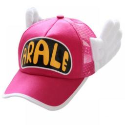 Anime Dr.Slump Cosplay Caps Arale Cap Angel Wings Cute Sweet Hats Candy Color Baseball Cap Net Caps