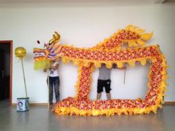 18m Size 4 Silk Print Fabric DRAGON DANCE Parade Ornament Chinese Traditional  Culture Folk Festival KungFu Mascot Costume