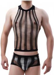 SHENGRENMEI Man Fetish Body Suits Men's Boyfriend Gifts Sexy Underwear Fishnet Lingerie Sissy Male Erotic Nightwear Dropshipping