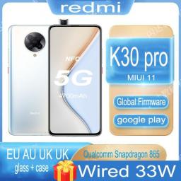 Global Version Celular Smartphone Redmi K30 Pro 5G Xiaomi Full Curved Screen Snapdragon 865  Full Netcom Android