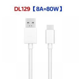 DL129 10A 8A Original OPPO SuperVooc USB A To USB Type C Data Cable 100W 80W 65W 67W 44W 33W Fast Charge Cable