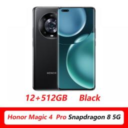 DHL FREE HONOR Magic 4 Pro 5G MobilePhone 6.81'' 120Hz OLED Curved Screen Snapdragon 8 Gen 1 Octa Core 50MP Triple Cameras