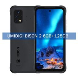 UMIDIGI BISON 2 Android 12 Rugged Smartphone Cellular Helio P90 ROM 128GB Mobile Phone 48MP Triple Camera 6150mAh