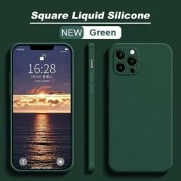 ASTUBIA Official Square Liquid Silicone Phone Case For IPhone 11 12 13 Pro Max Mini X XR XS Max 7 8 Plus SE 2020 Cover 14
