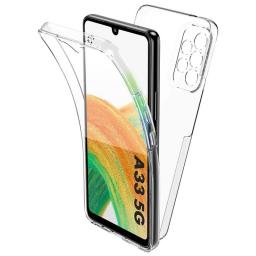 360° Full Cover Silicone Case For Samsung Galaxy A53 A73 A33 A13 A52 A72 A32 A22 A12 A51 A71 A70 A50 Clear Hybrid PC Hard Coque