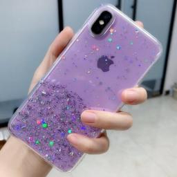 Glitter Sequins Transparent Soft Case For Huawei P40 Lite P30 Pro P20 P Smart 2020 2019 Y6S Y8P Y5P Y6P Mate 20 Lite Clear Cover
