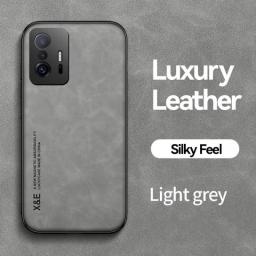 Magnetic Sheepskin Leather Case For Xiaomi Redmi Note 11 10 11E 9 Pro 11s 10s Poco X4 GT X5 Mi 10T 12T 11T 11 Lite 5G NE Cover