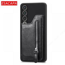 For Meizu 20 Pro Cases Zipper Wallet Leather Phone Case For Meizu 20 5G Card Stand Holder Soft TPU Shockproof Back Cover