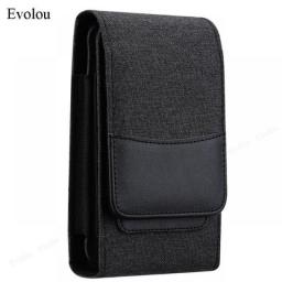 Oxford Cloth Holster Flip Case For Meizu 20 Infinity 18S Pro 17 M10 16T 16S C9 Belt Clip Card Slot Leather Waist Bag Phone Pouch