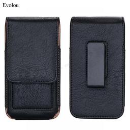 For Meizu 20 Infinity Universal Retro Belt Clip Holster Leather Case For Meizu 18S Pro 17 M10 16T X8 Waist Bag Phone Pouch Cover