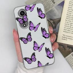 For Oppo A1 Pro Reno8 T 5G Phone Case Clear Shockproof Fashion Silicone Soft TPU Butterfly Cute Cat For Oppo Reno 8T A1Pro Funda