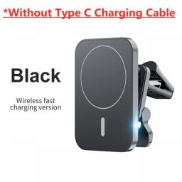 100W Magnetic Car Wireless Chargers Air Vent Phone Holder For Iphone 14 13 12 Pro Max Macsafe  Charger Fast Charging Station