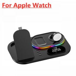 30W 4 In 1 Wireless Charger Stand  Fast Charging Dock Station For IPhone 14 13 12 Apple Samsung Galaxy Watch 5 4 3 Airpods Pro